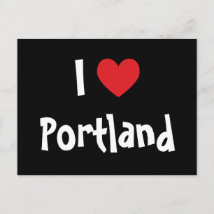 Ich liebe Portland Postkarte
