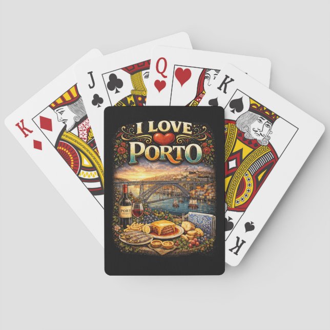 Ich liebe Porto Spielkarten (Rückseite)