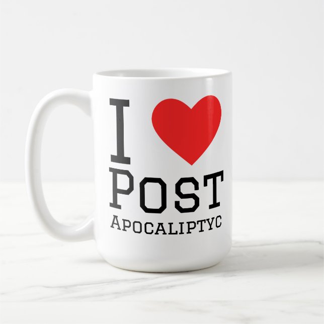 Ich liebe postapokalyptisch  kaffeetasse (Links)