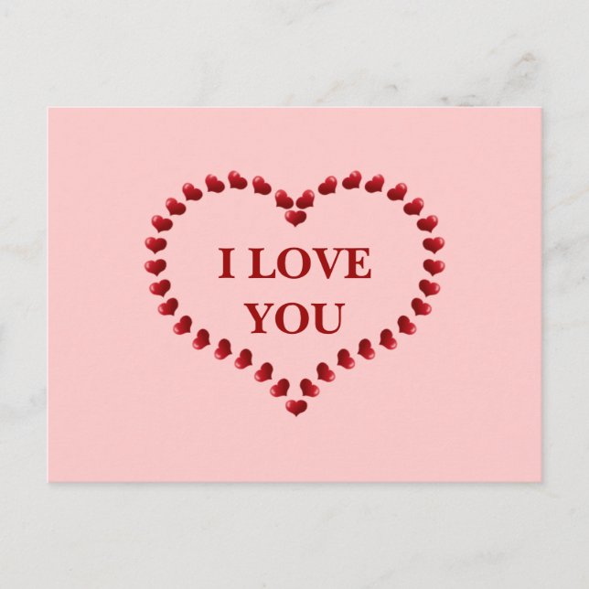 Ich LIEBE ....... Postkarte (Vorderseite)