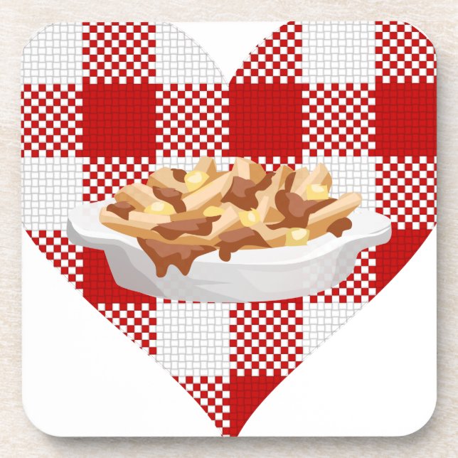 ich liebe poutine untersetzer (Vorderseite)