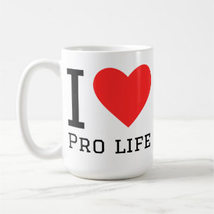 Ich liebe pro life kaffeetasse