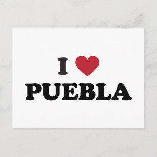 Ich liebe Puebla Mexiko Postkarte