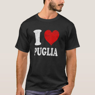 Ich liebe Puglia Italien Vintage T-Shirt