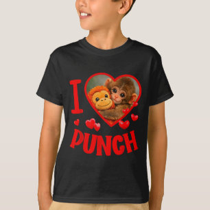 Ich liebe Punch süßen Baby-Affen Punch T-Shirt