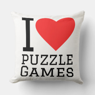 Ich liebe Puzzlespiele Kissen