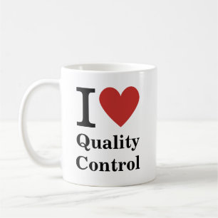 Ich ❤️ Liebe Qualität Kontrolle - QC TASSE