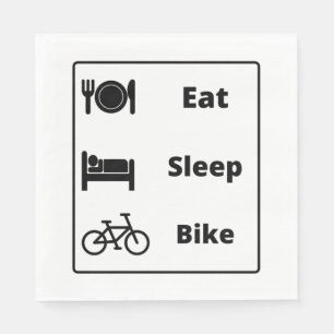 Ich liebe Radfahren Serviette