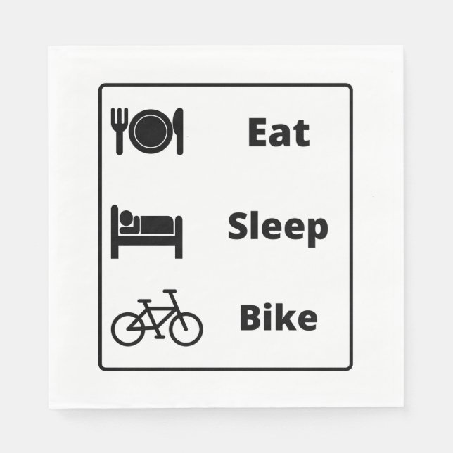 Ich liebe Radfahren Serviette (Vorderseite)