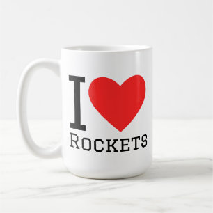 Ich liebe Raketen Kaffeetasse