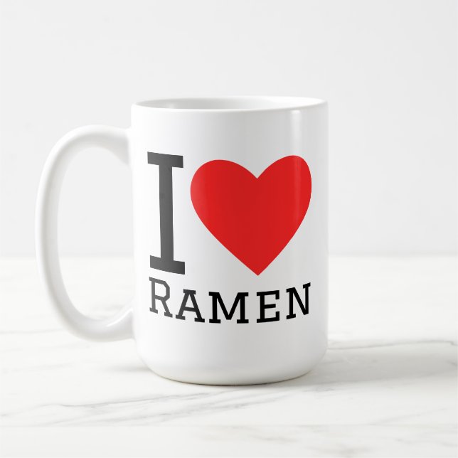 Ich liebe Ramen Kaffeetasse (Links)