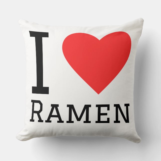 Ich liebe Ramen Kissen (Vorderseite)