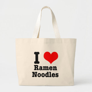Ich liebe Ramen-Nudeln Jumbo Stoffbeutel