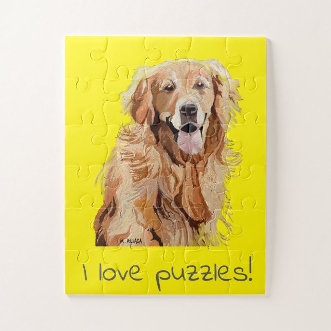 Ich Liebe Rätsel, schöne Hunde und Spaß Puzzle (Vertikal)