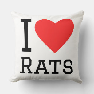 Ich liebe Ratten Kissen