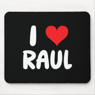 Ich liebe Raul - Herz - Name Mousepad