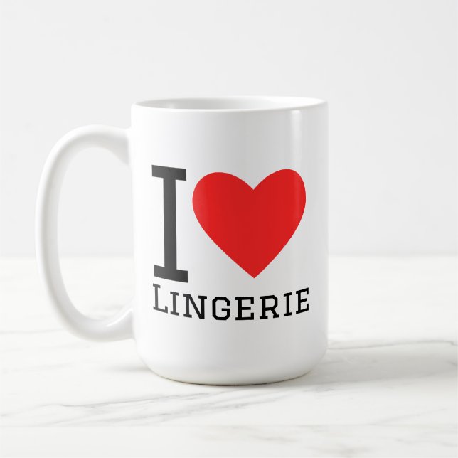 Ich liebe Reizwäsche Kaffeetasse (Links)