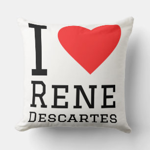 Ich liebe Rene Descartes Kissen