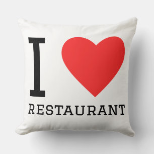 Ich liebe Restaurant Kissen