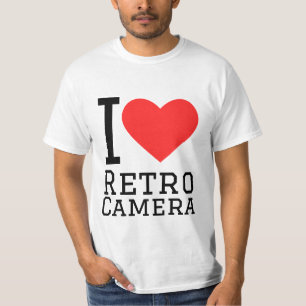 Ich liebe Retro-Kamera T-Shirt