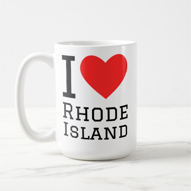 Ich liebe Rhode Island  Kaffeetasse (Links)