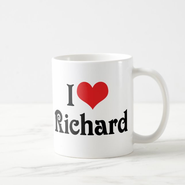Ich liebe Richard Kaffeetasse (Rechts)