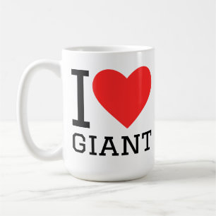 Ich liebe Riesen Kaffeetasse