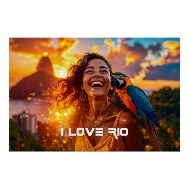 ICH LIEBE RIO - RIO DE JANEIRO POSTER (Vorderseite)