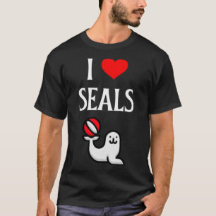 Ich liebe Robben Ich liebe Robben Robbe Meeressäug T-Shirt