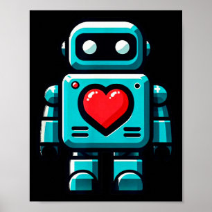 Ich liebe Roboter, Roboter mit großem Herzen Valen Poster