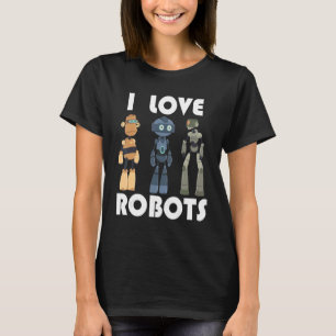 Ich Liebe Roboter T-Shirt