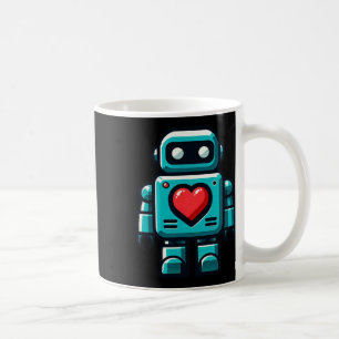 Ich liebe Robots Happy Valentine Kleidung Kaffeetasse