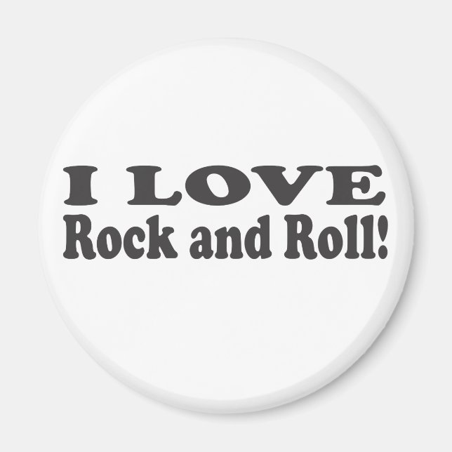 Ich Liebe Rock and Roll! Magnet (Vorne)