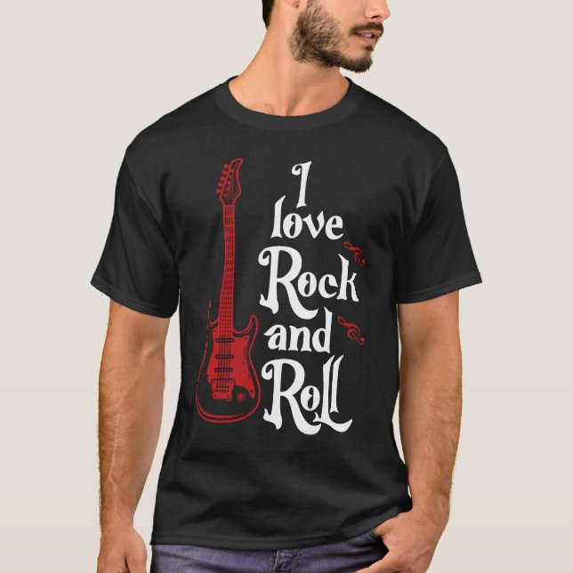 Ich liebe Rock and Roll T-Shirt (Vorderseite)