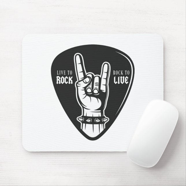 Ich liebe Rock Mousepad (Mit Mouse)