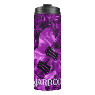 Ich liebe Rock 'N Roll E-Gitarre Personalisiert Thermosbecher