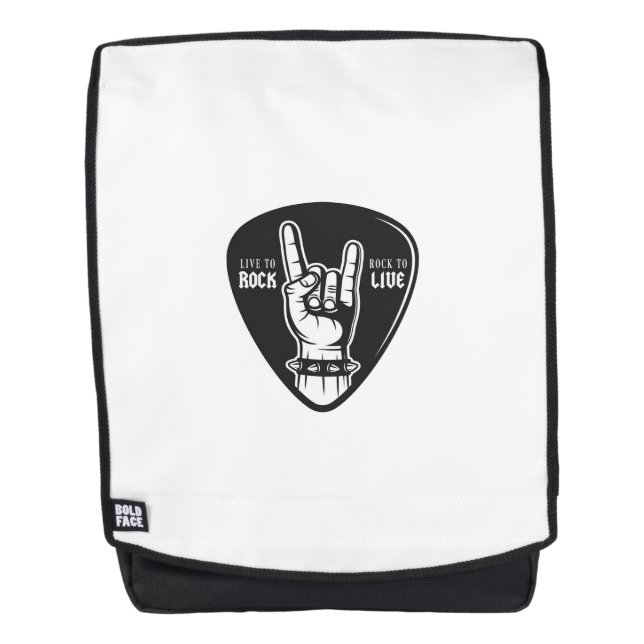 Ich liebe Rock Rucksack (Vorderseite)