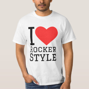 Ich liebe Rocker-Stil T-Shirt