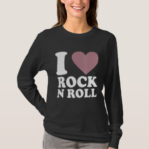 Ich Liebe Rock'n'Roll mit Sprichwort Hoodie Rocker T-Shirt