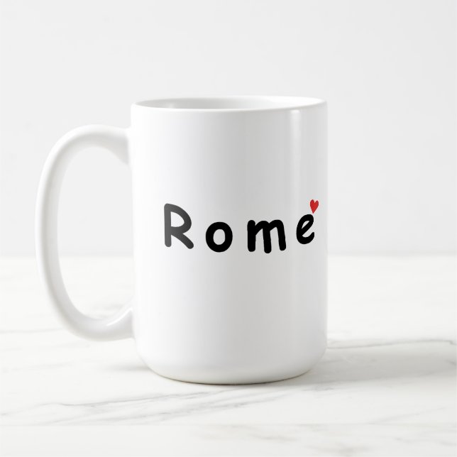 Ich liebe Rom Kaffeetasse (Links)