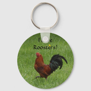 Ich Liebe Roosters! -schlüsselanhänger Schlüsselanhänger
