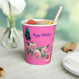 Ich Liebe Rosa Birthdays Papier Cups Pappbecher