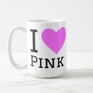 Ich liebe Rosa Kaffeetasse