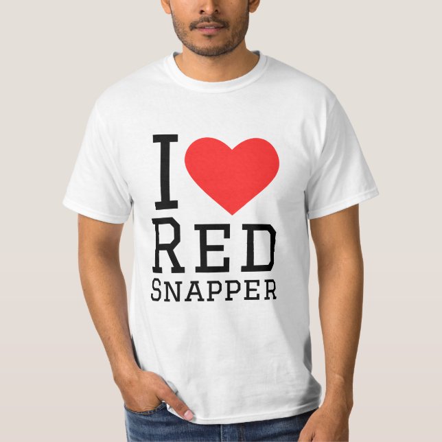 Ich Liebe Rotschnapper T-Shirt (Vorderseite)