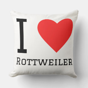 Ich liebe Rottweiler Kissen