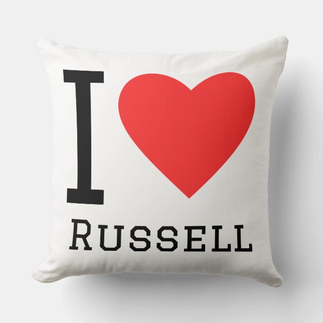 Ich liebe Russell Kissen (Vorderseite)
