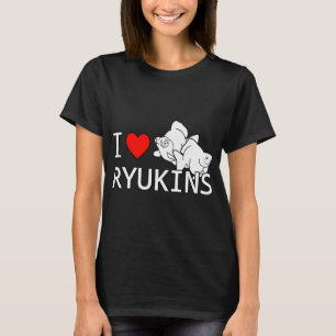 Ich liebe Ryukin Goldfische Fancy Goldfische Aquar T-Shirt