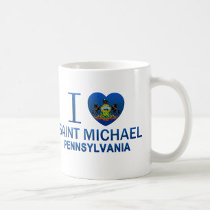 Ich liebe Saint Michael, PA Kaffeetasse
