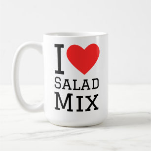 Ich liebe Salatmischung Kaffeetasse