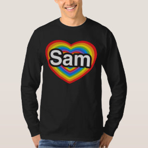 Ich Liebe Sam. Ich Liebe dir Sam. Herz T-Shirt